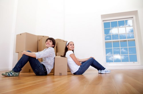 Careful packing of fragile items for a Longlands move