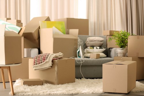 Careful loading of furniture from a Longlands flat removal service