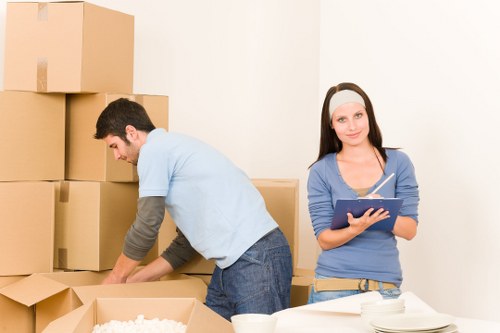 Renovation furniture prepared for Longlands storage during home improvements