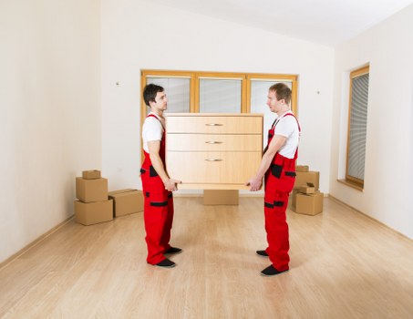 Fragile items prepared for house removals
